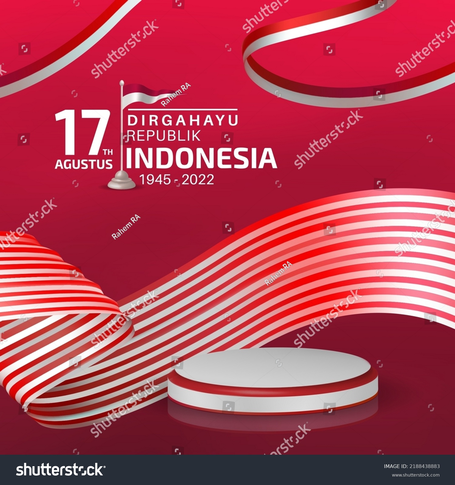 Happy Indonesia Independence Day Template Greeting Stock Vector Royalty Free 2188438883 4848