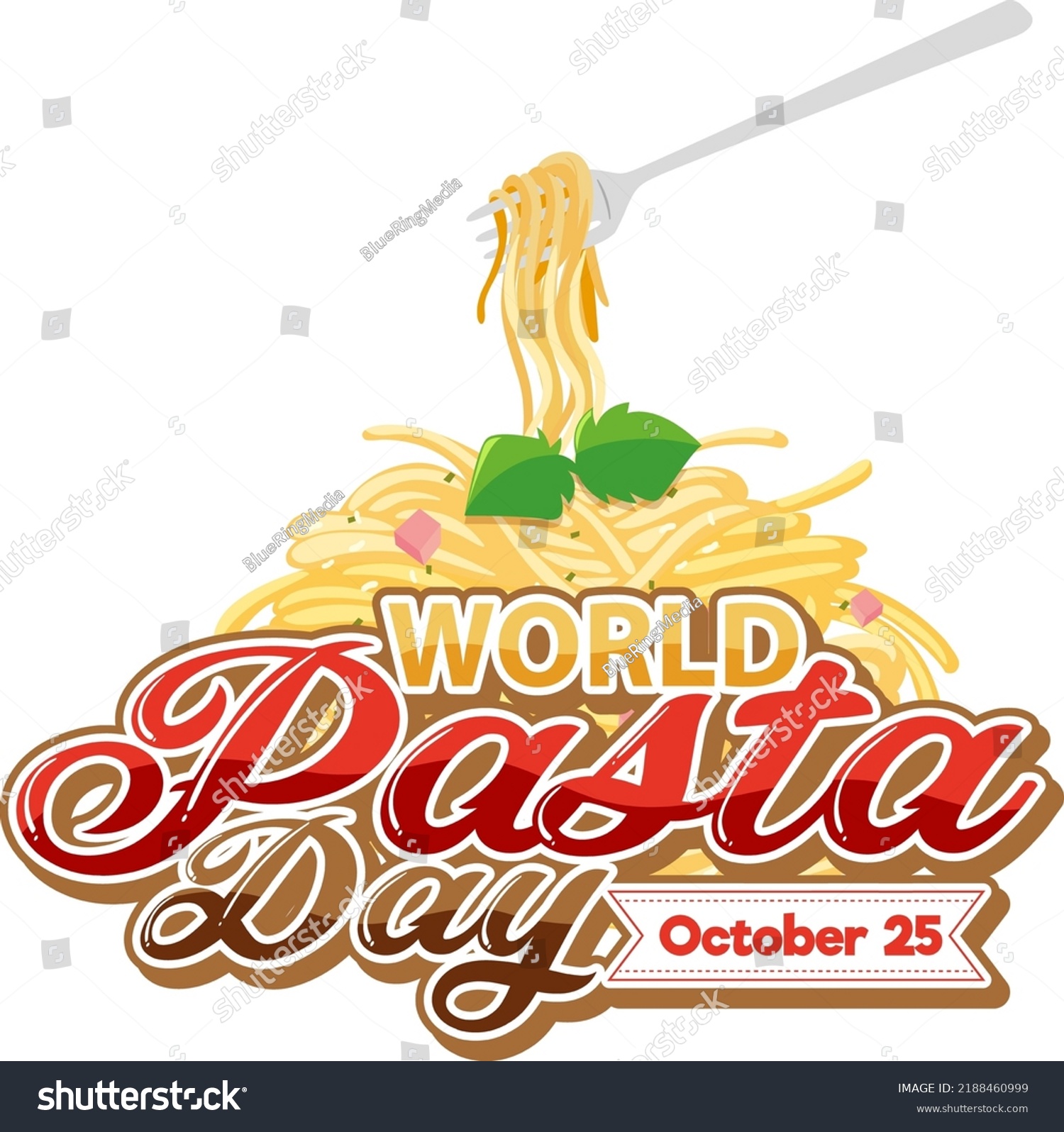 World Pasta Day Poster Design Illustration Stock Vector (Royalty Free) 2188460999 Shutterstock