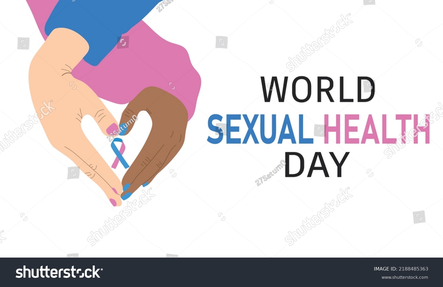 World Sexual Health Day Banner Hands Stock Vector Royalty Free 2188485363 Shutterstock 