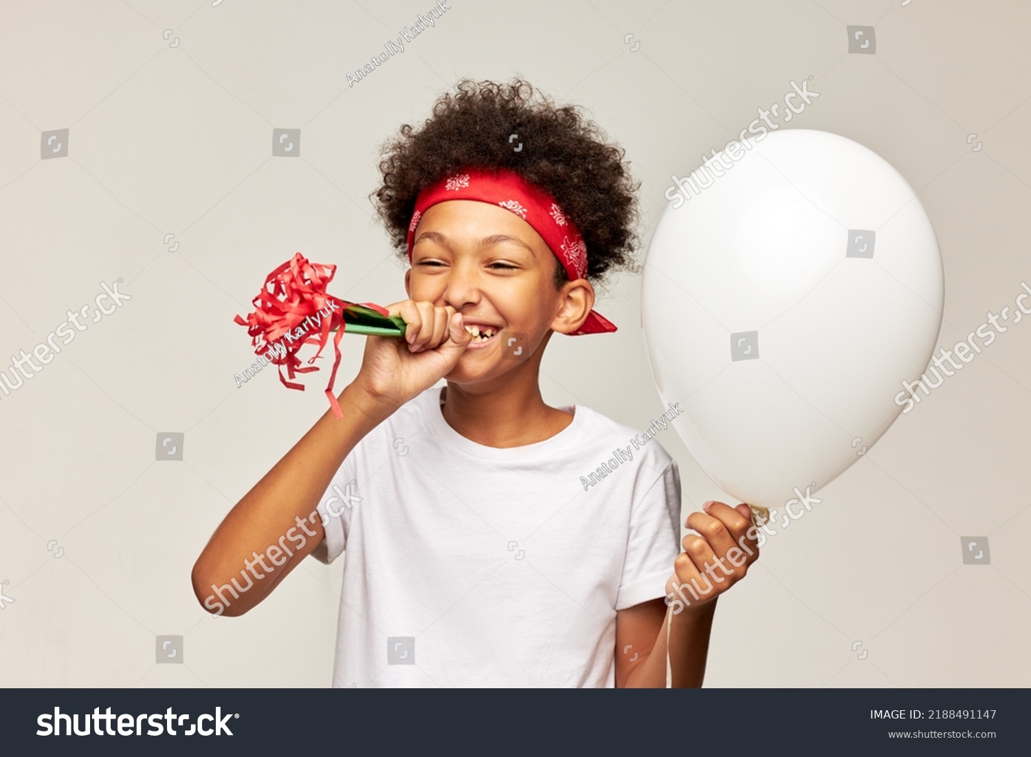 Cheerful Happy Teenage Black Boy Kid Stock Photo 2188491147 | Shutterstock