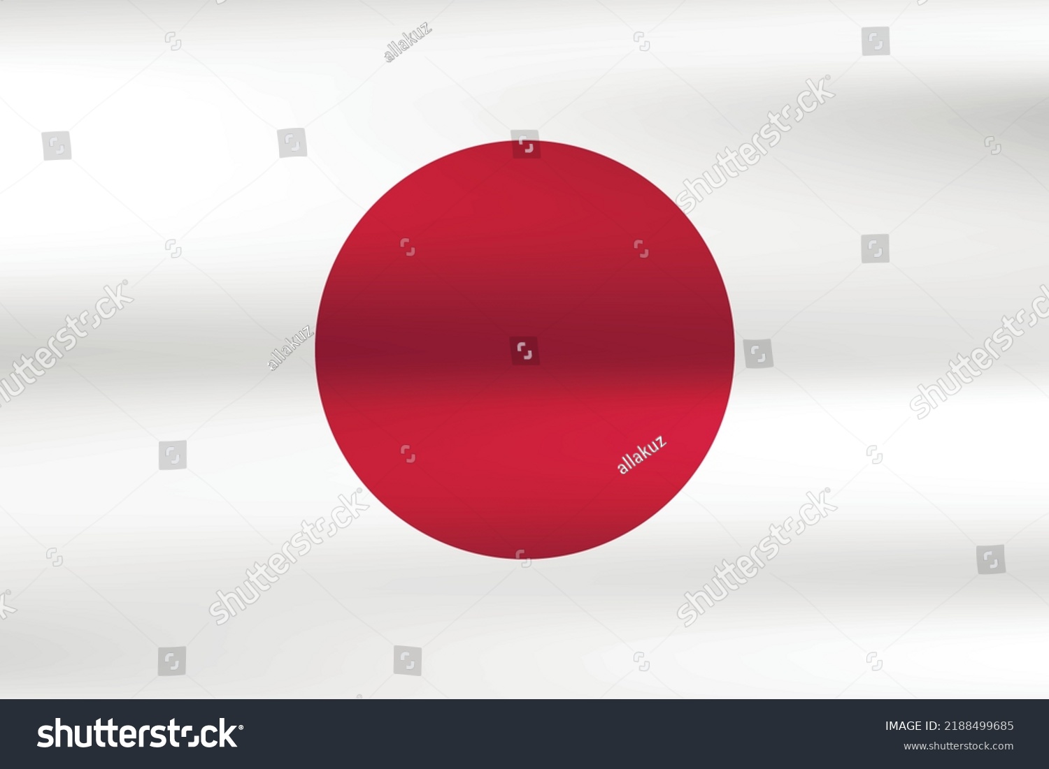 Flag Japan Japanese National Symbol Official Stock Vector (Royalty Free ...