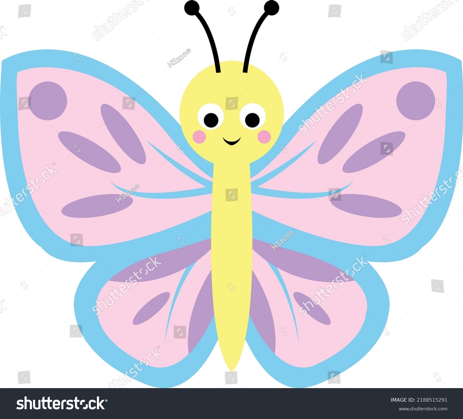 Butterfly Vector Illustration Butterfly Clip Art Stock Vector (royalty 