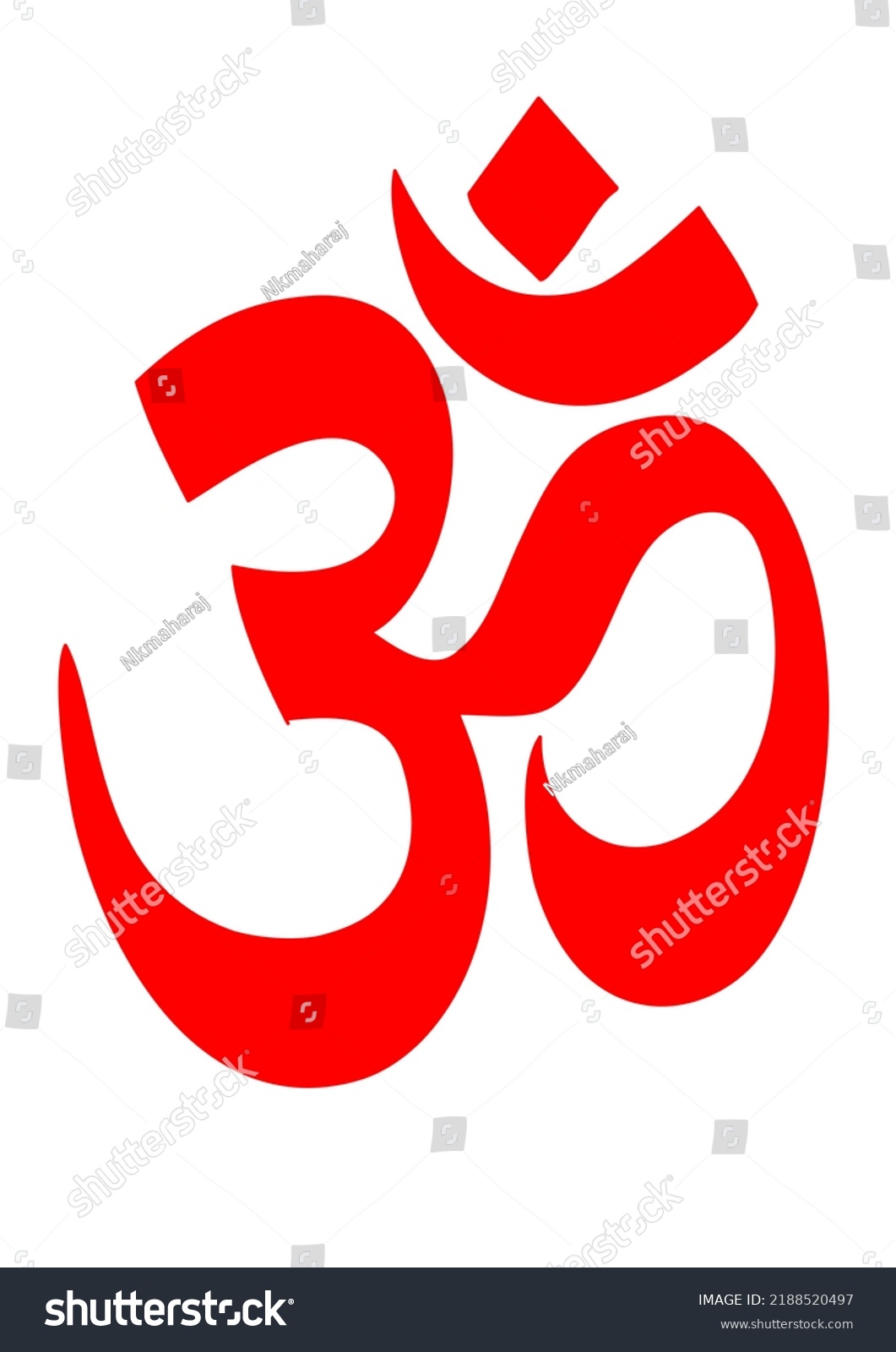 Hindu Symbol Om Design Image Stock Illustration 2188520497 | Shutterstock