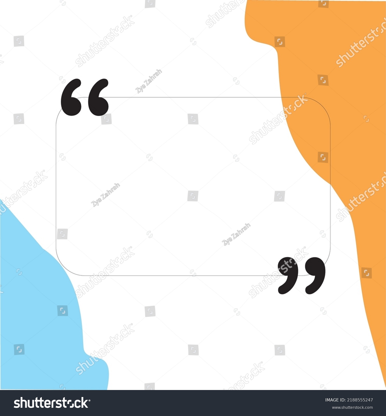 Abstract White Background Black Frame Text Stock Vector (Royalty Free