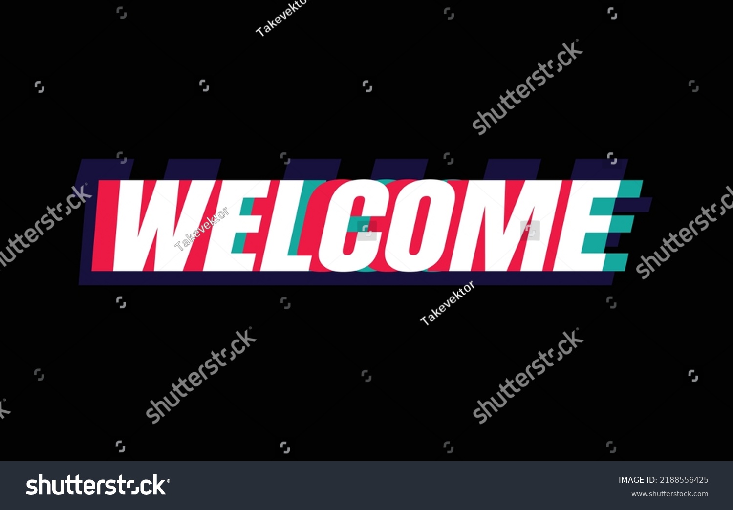 Modern Background Welcome Glitch Effect Template Stock Vector (Royalty Modern Background Welcome Glitch Effect Template Stock Vector (Royalty