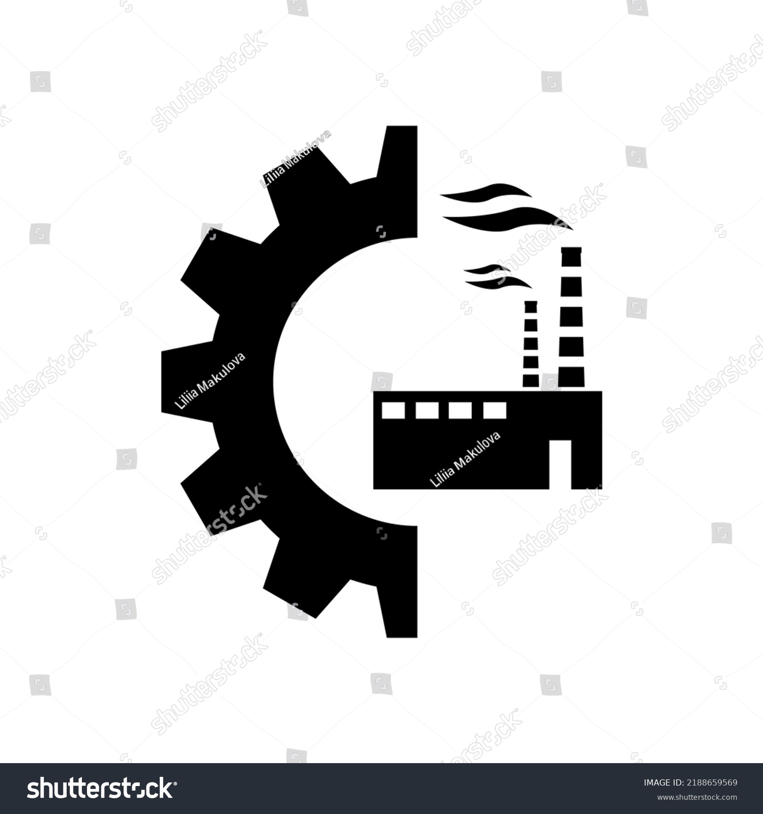 Vector Icon Factory Logo Factory Logo Stock Vector (Royalty Free ...