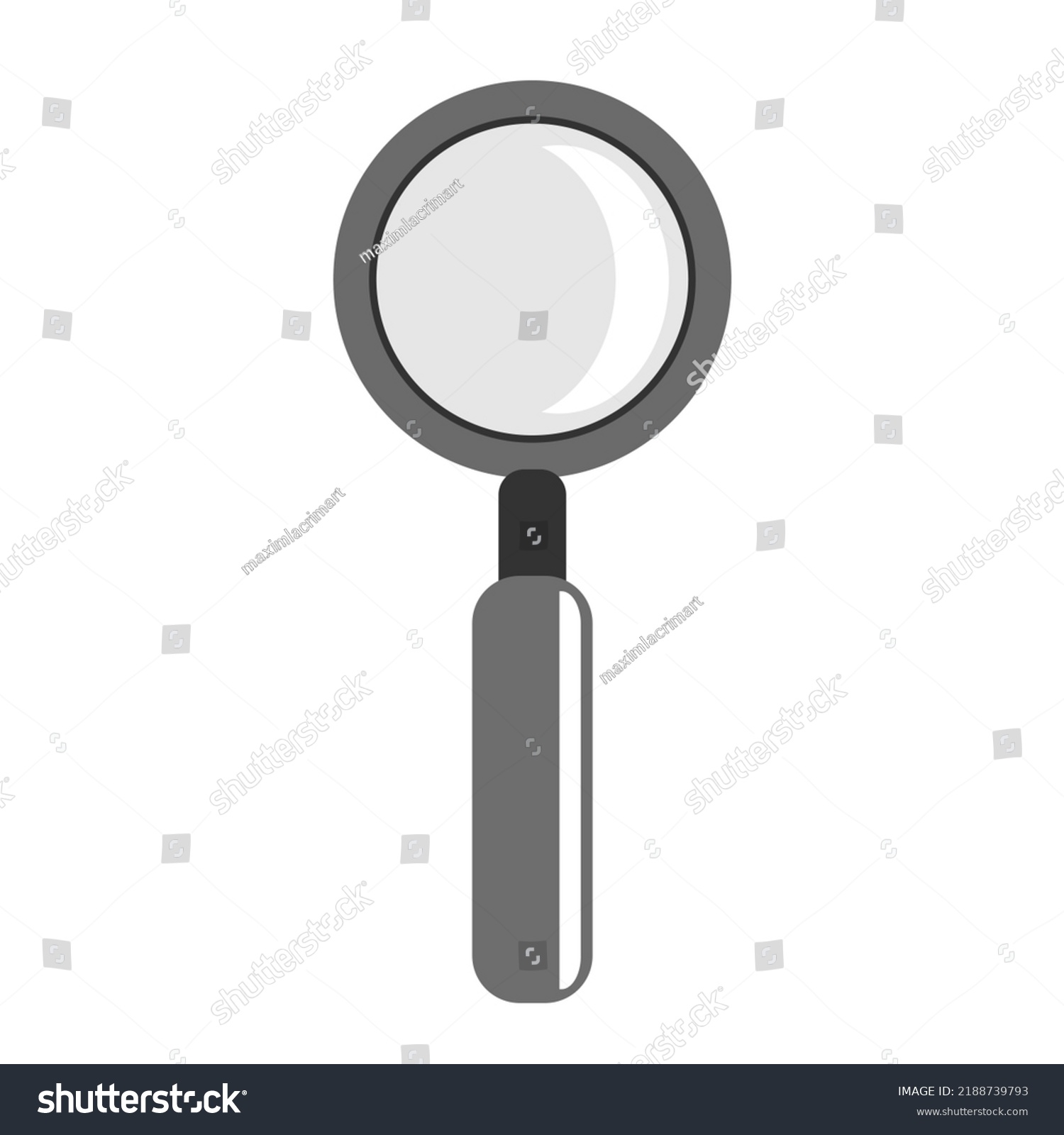 Magnifying Glass Icon Vector Illustration Isolated Stock Vector