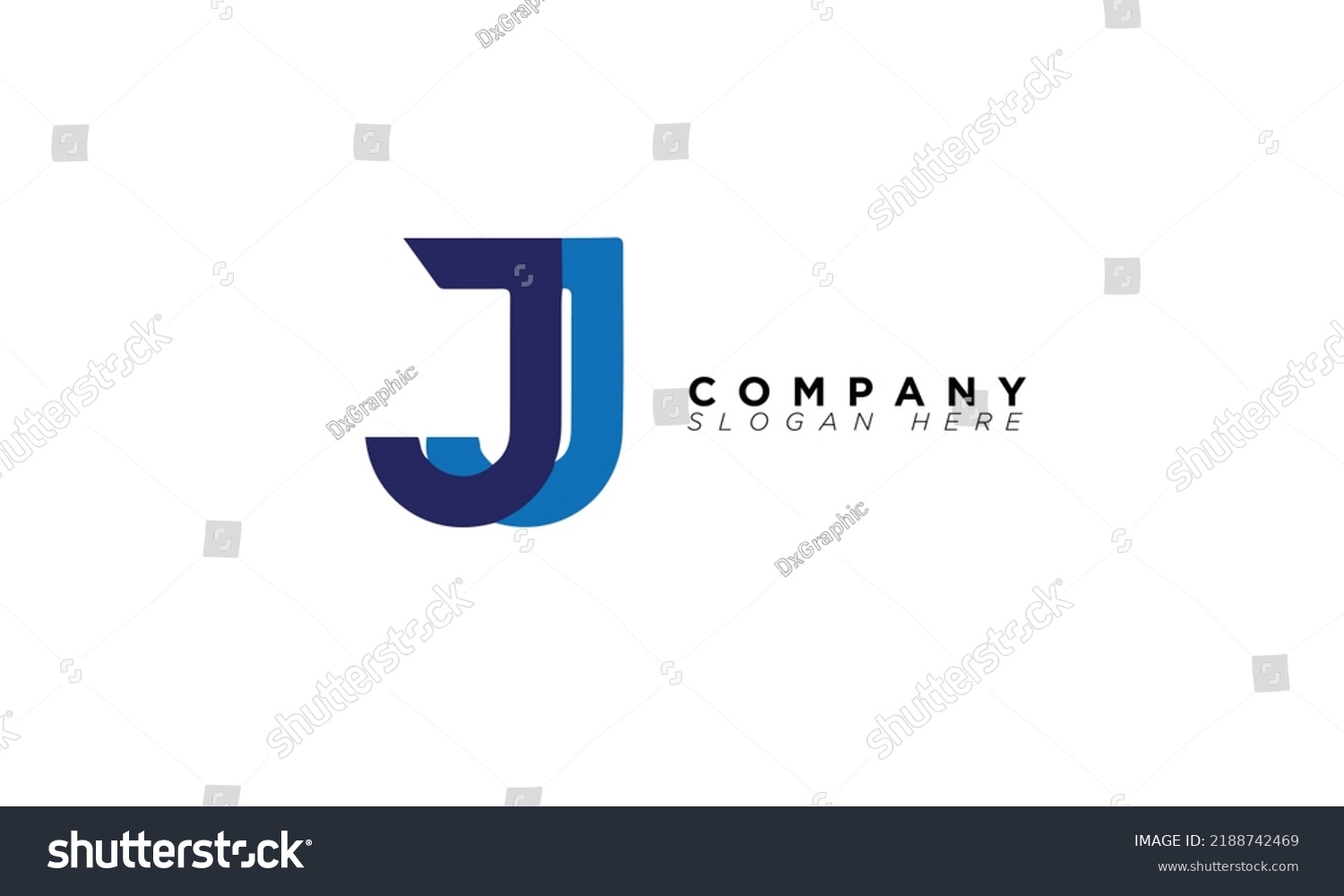 Jj Alphabet Letters Initials Monogram Logo Stock Vector (Royalty Free ...