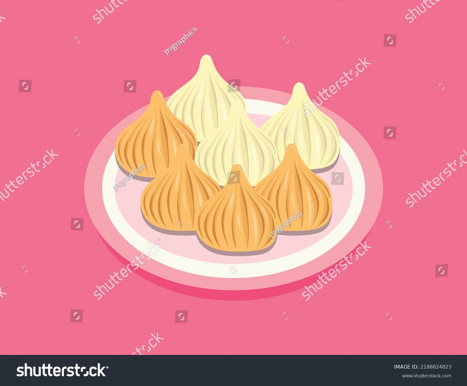 Modak Sweet Recipe On Plate Clipart Stock Vector (Royalty Free ...