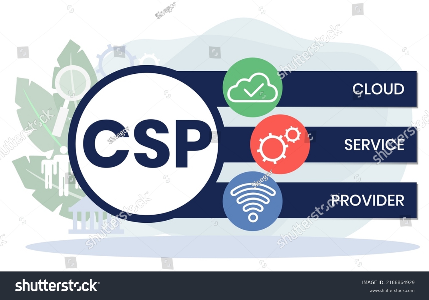 Csp Cloud Service Provider Acronym Business Stock Vector (Royalty Free ...