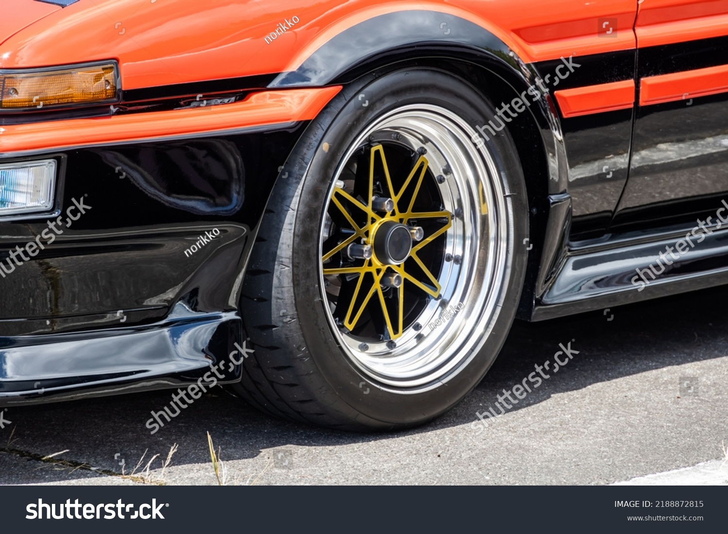 Fat Tires On Modified Cars Stock Photo 2188872815 | Shutterstock