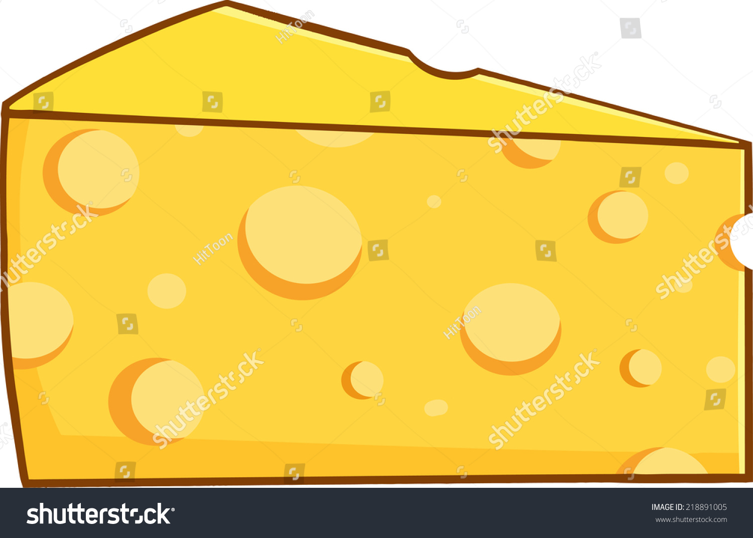 Сыр желтый мультяшный