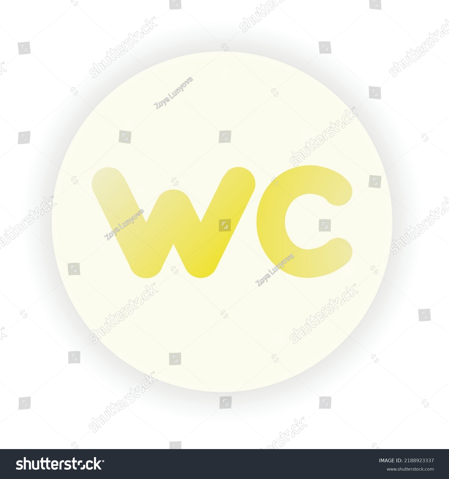 toilet-wayfinding-icon-labeled-wc-abbreviation-stock-vector-royalty