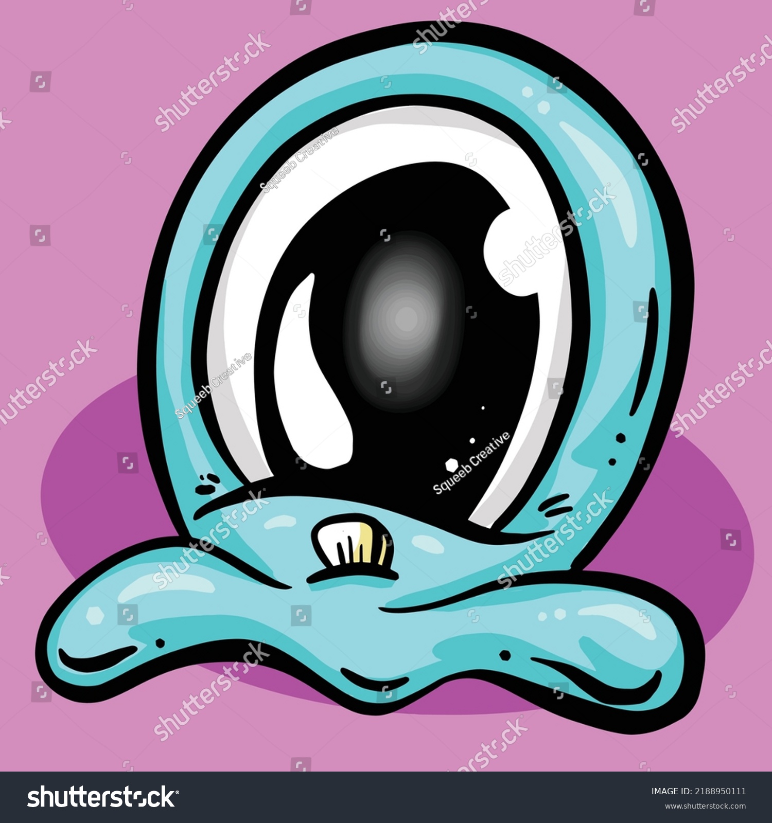 Cute Weird Alien Monster Cartoon Characters Stock Vector (Royalty Free