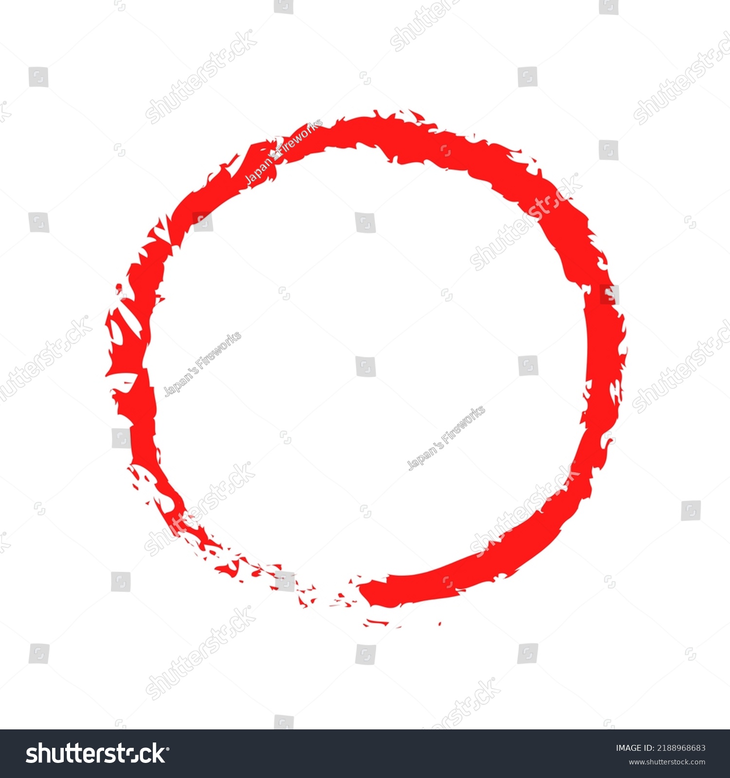 Red Circle Pen Drawing Highlight Hand Stock Illustration 2188968683 ...