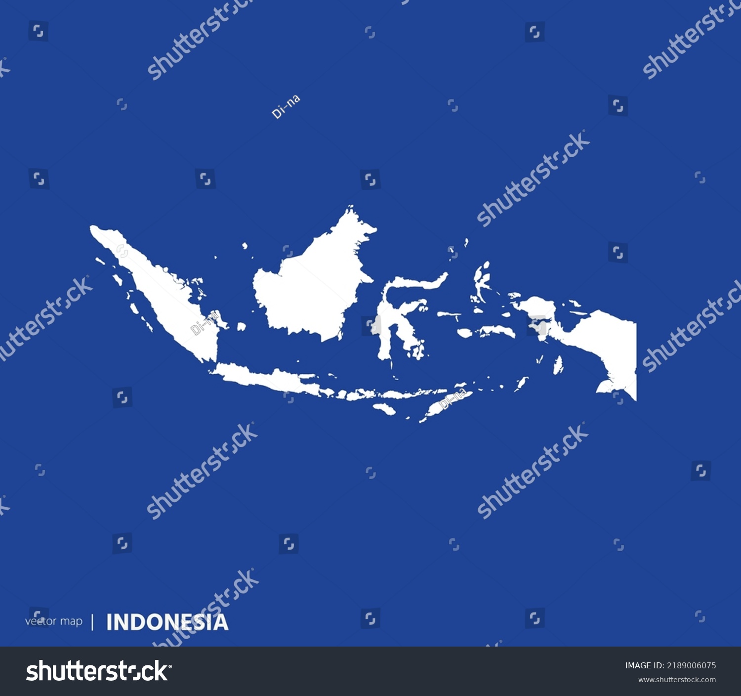 High Detailed Vector Map Indonesia Stock Vector (Royalty Free ...