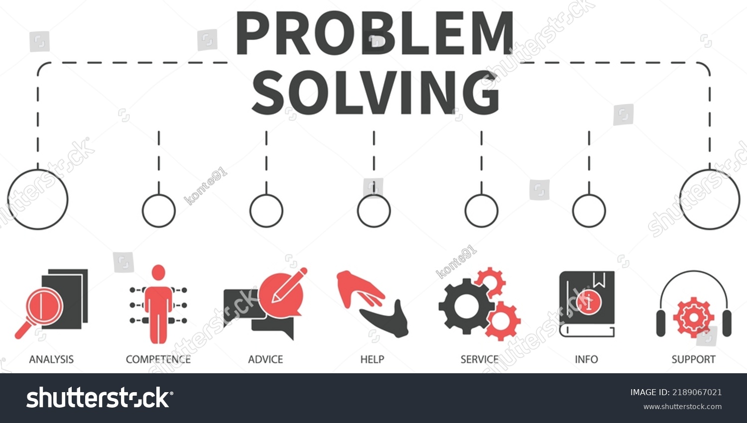 Problem Solving Vector Illustration Concept Banner Stock Vector ...