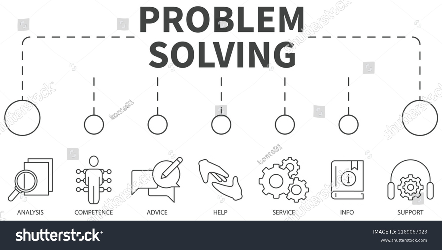 Problem Solving Vector Illustration Concept Banner Stock Vector ...