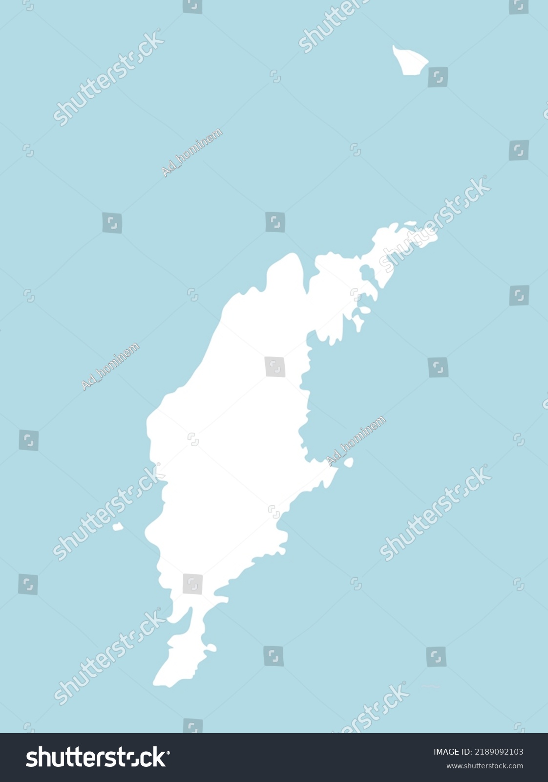 Outline Map Gotland Island Stock Vector (Royalty Free) 2189092103 ...