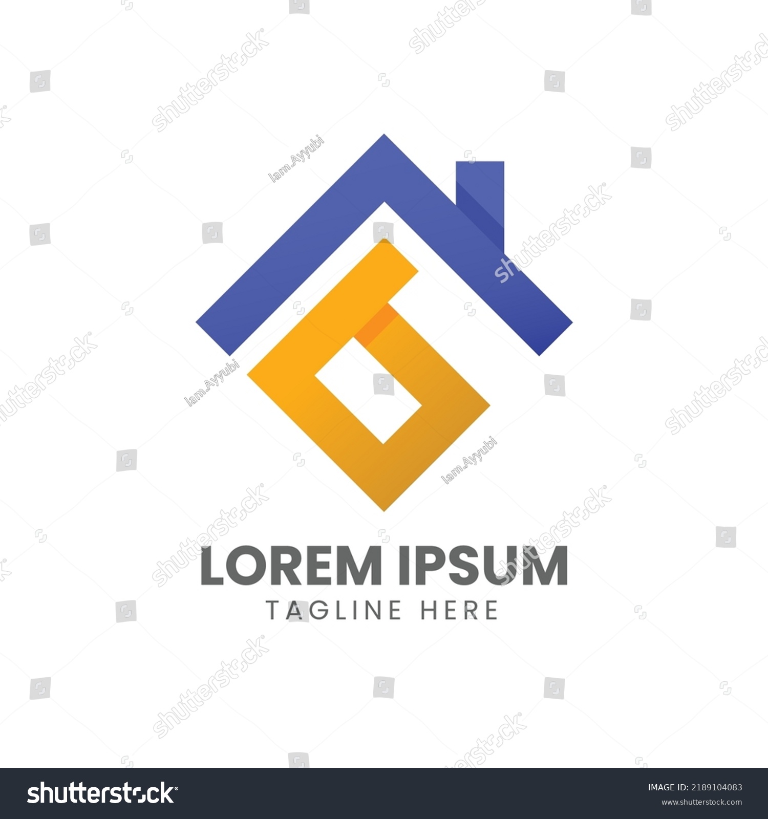 Letter B Home Logo Design Stock Vector (Royalty Free) 2189104083 ...