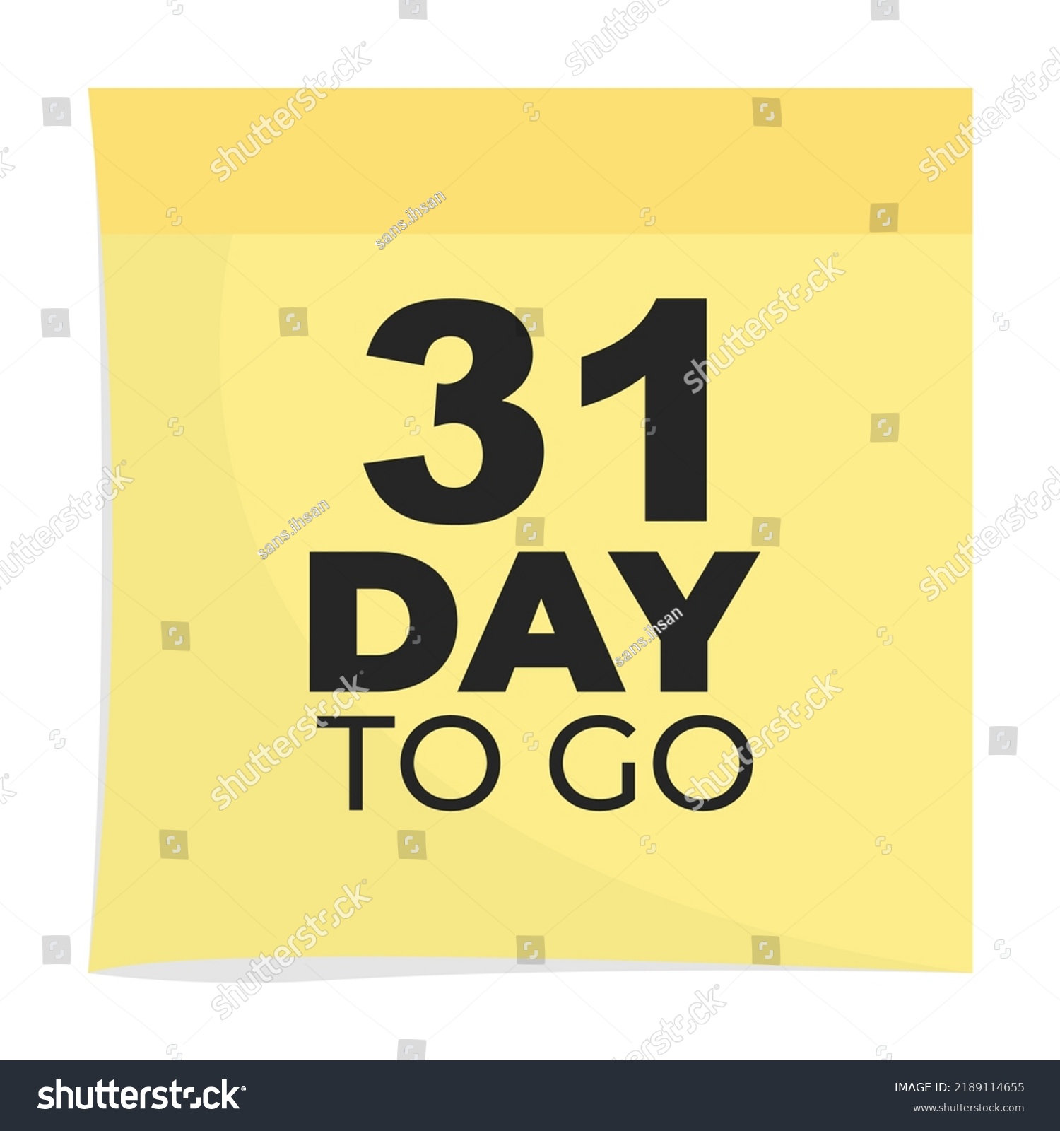 31 Day Go Sign Label Vector Stock Vector (Royalty Free) 2189114655 ...