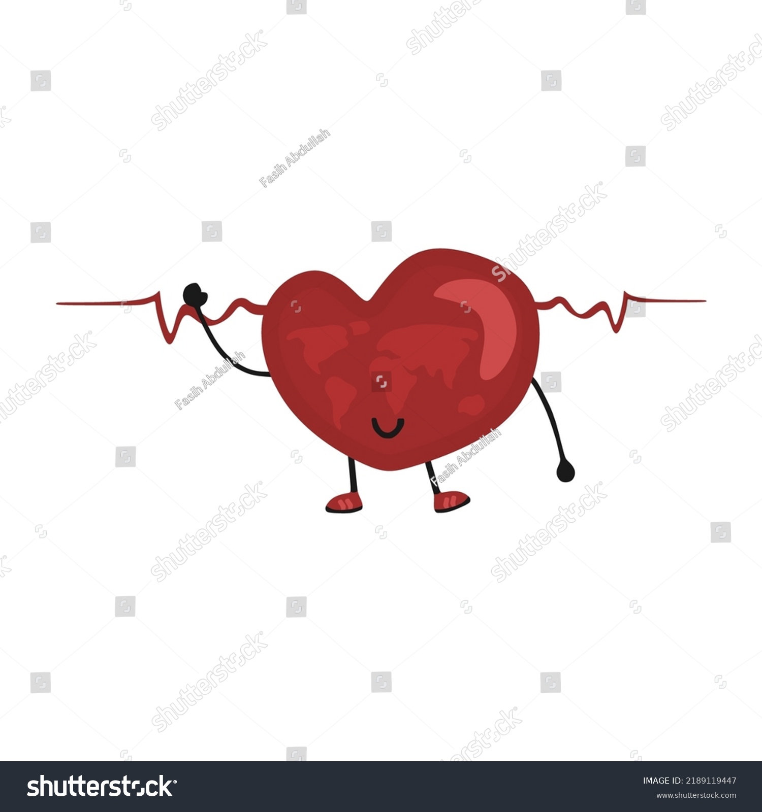 Character Vector World Heart Day Flat Stock Vector Royalty Free 2189119447 Shutterstock 1962