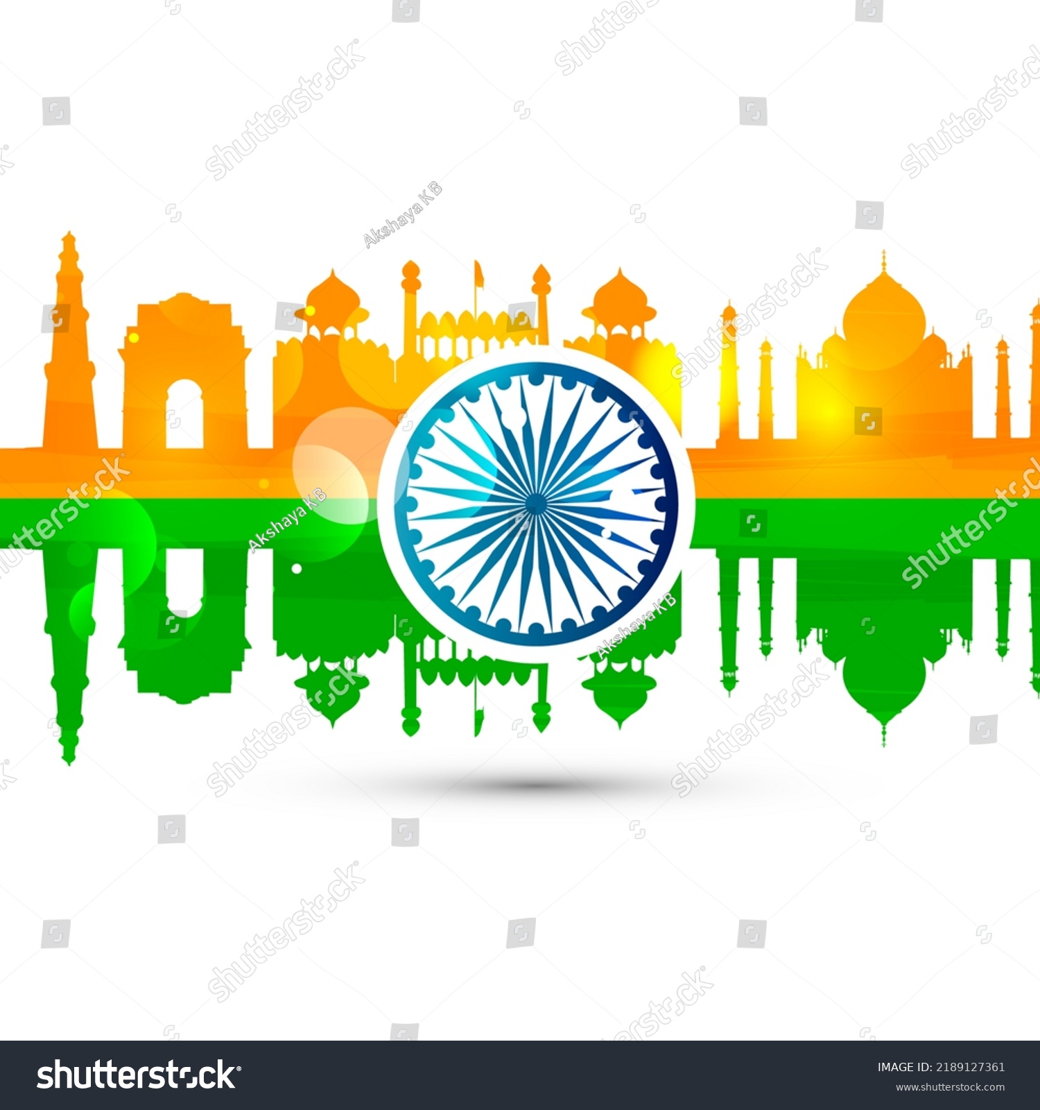 Indian Flag Tri Color Stock Illustration 2189127361 | Shutterstock