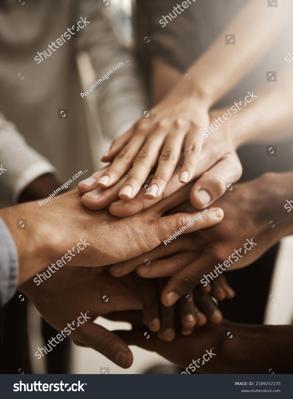 Hands Teamwork Support Group Team People Stock Photo 2189252235 ...