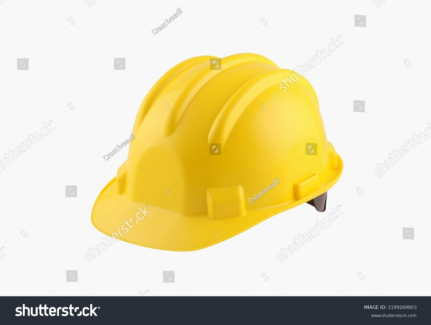 Construction Safety Helmet Yellow Color Stock Photo 2189269803 ...