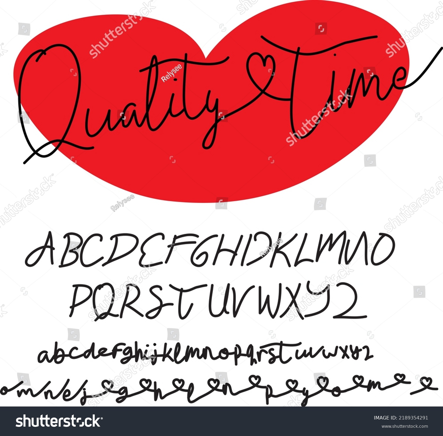 handwritten-alphabet-uppercase-lowercase-font-stock-vector-royalty