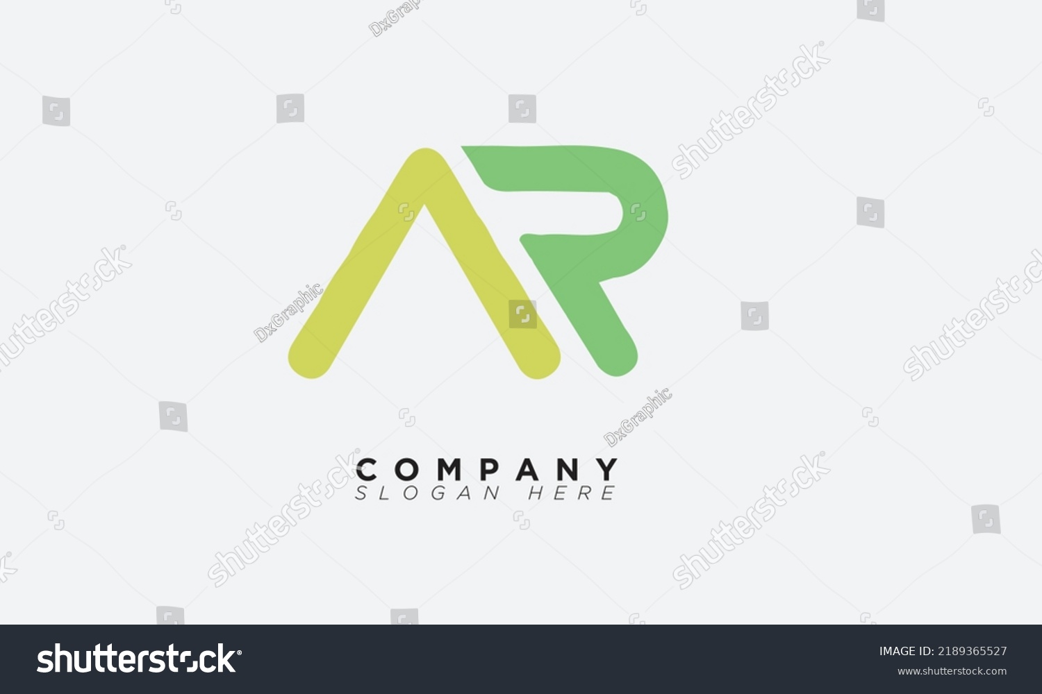 Ar Alphabet Letters Initials Monogram Logo Stock Vector (Royalty Free ...