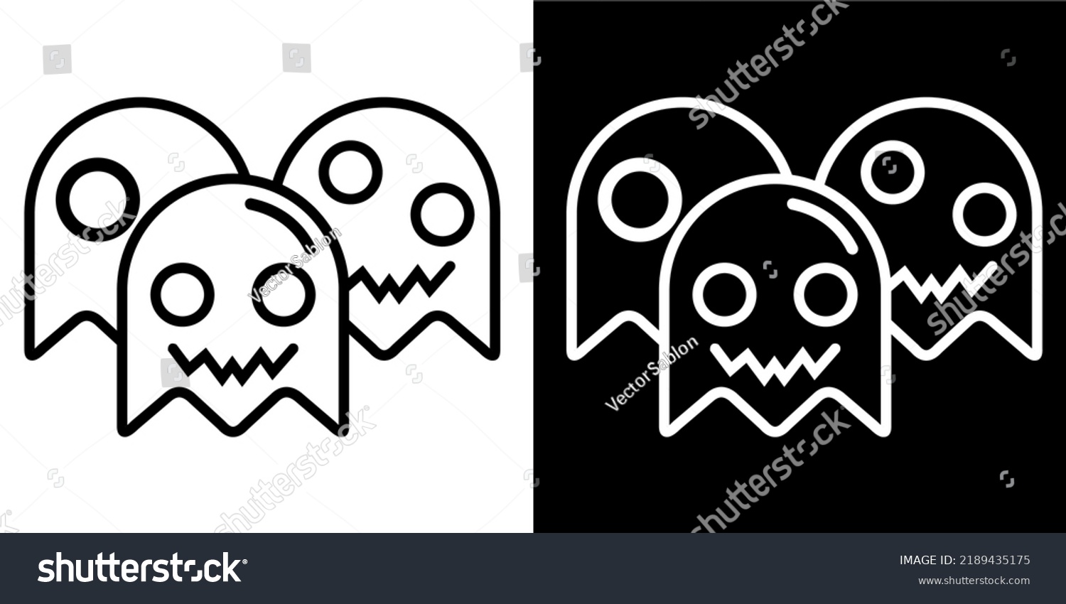 Illustration Vector Graphic Ghost Genre Category Stock Vector (Royalty ...