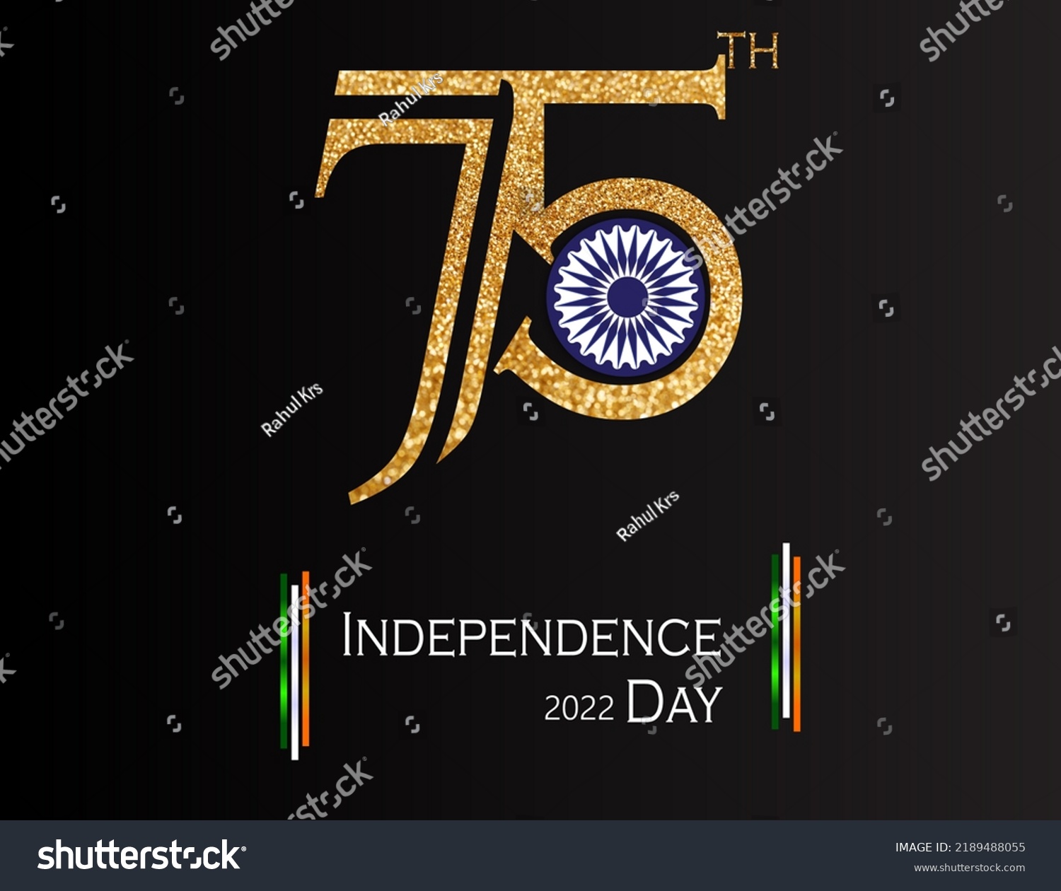 Illustration 75th Independence Day India 2022 Stock Illustration ...