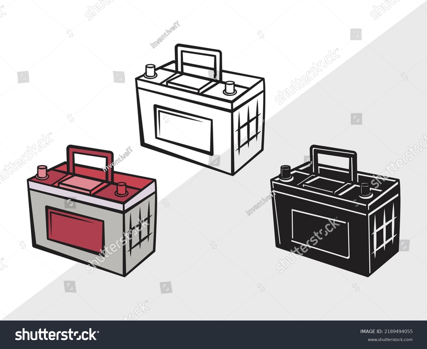 Car Battery Clipart Svg Printable Vector Stock Vector Royalty Free