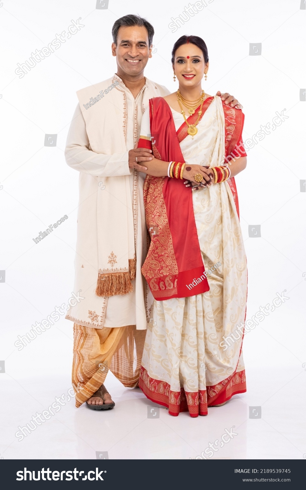 portrait-happy-bengali-couple-traditional-clothing-stock-photo