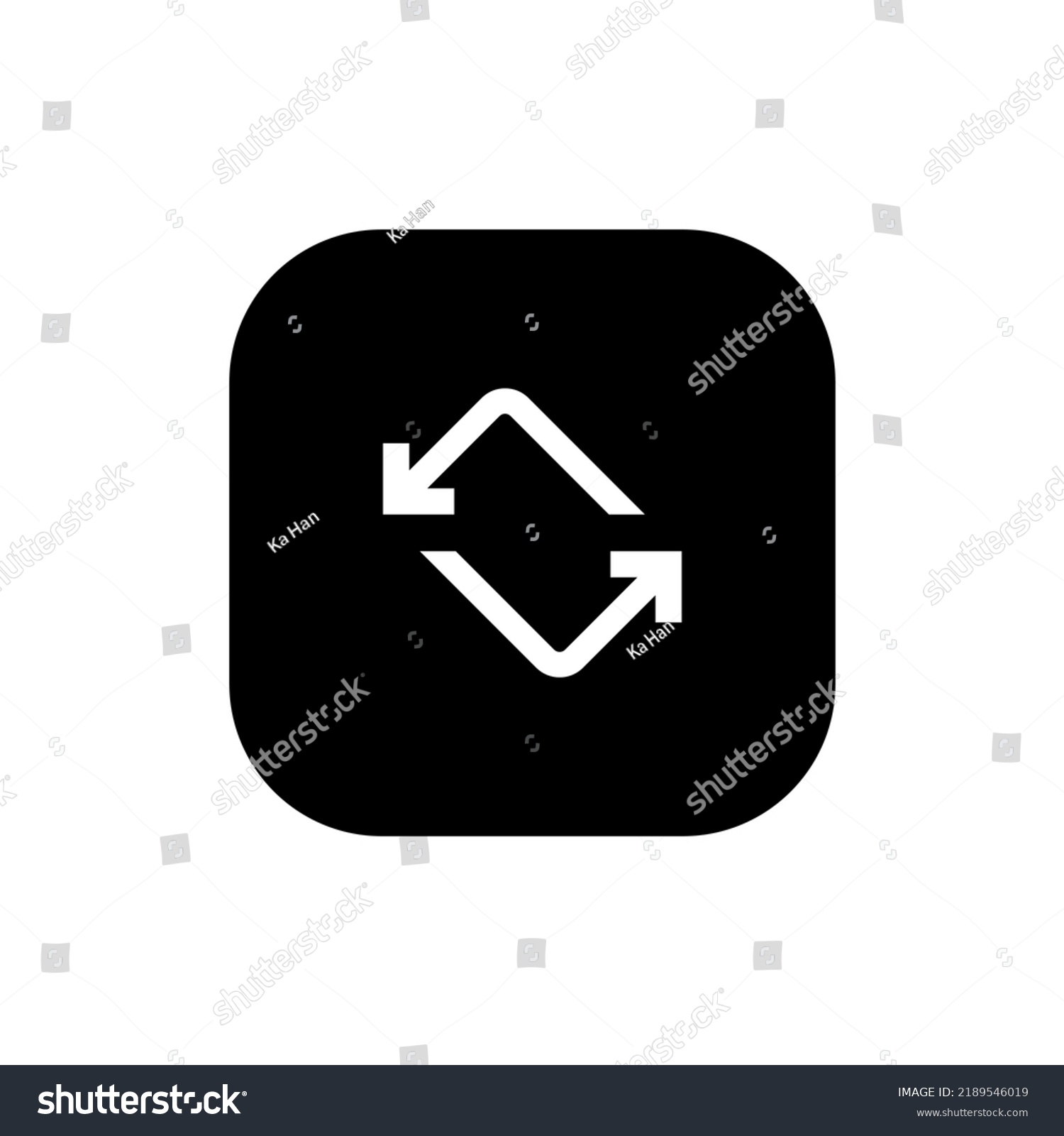 Auto Rotate Screen Rotation Button Icon Stock Vector (Royalty Free