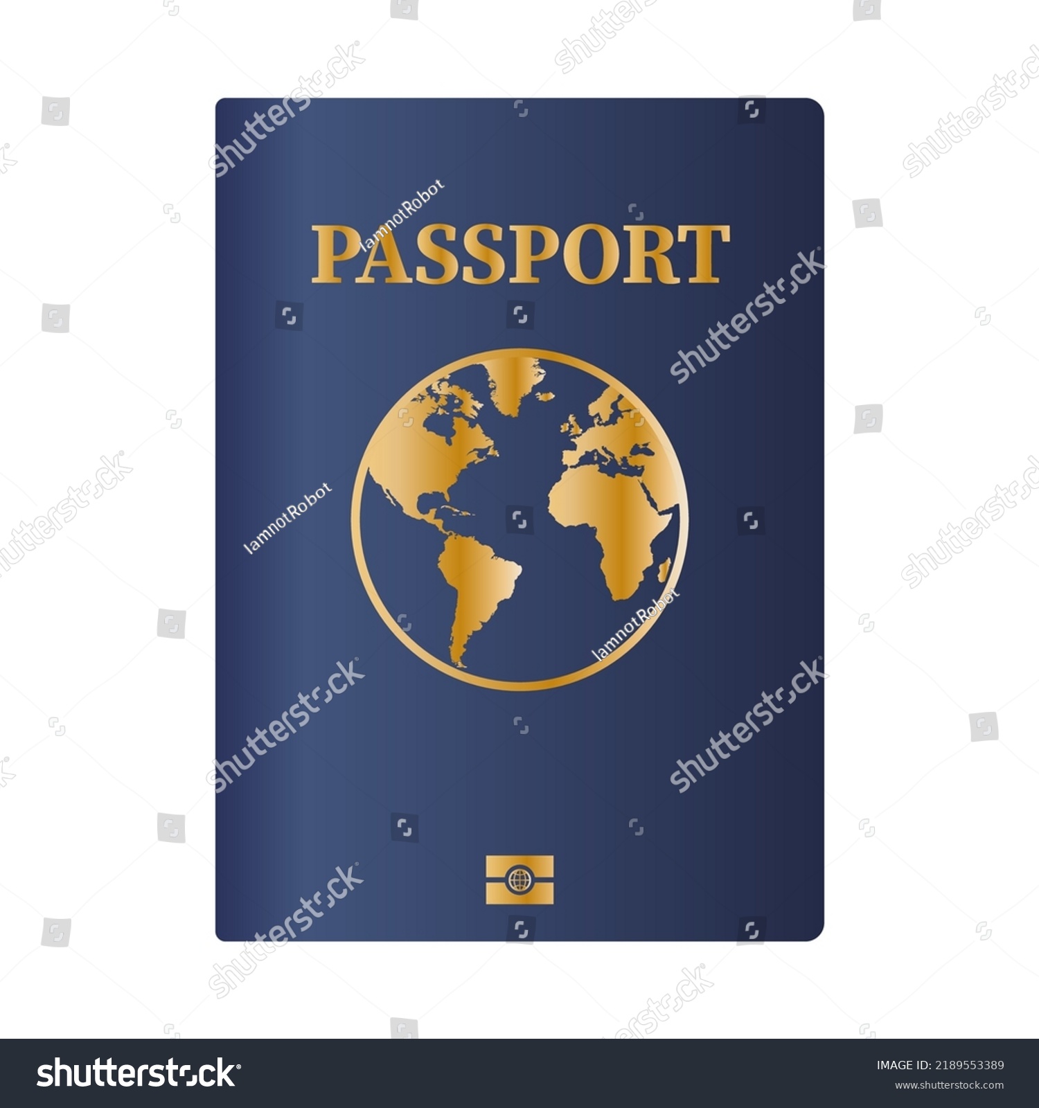 Vector International Passport Cover Template Stock Vector (Royalty Free ...