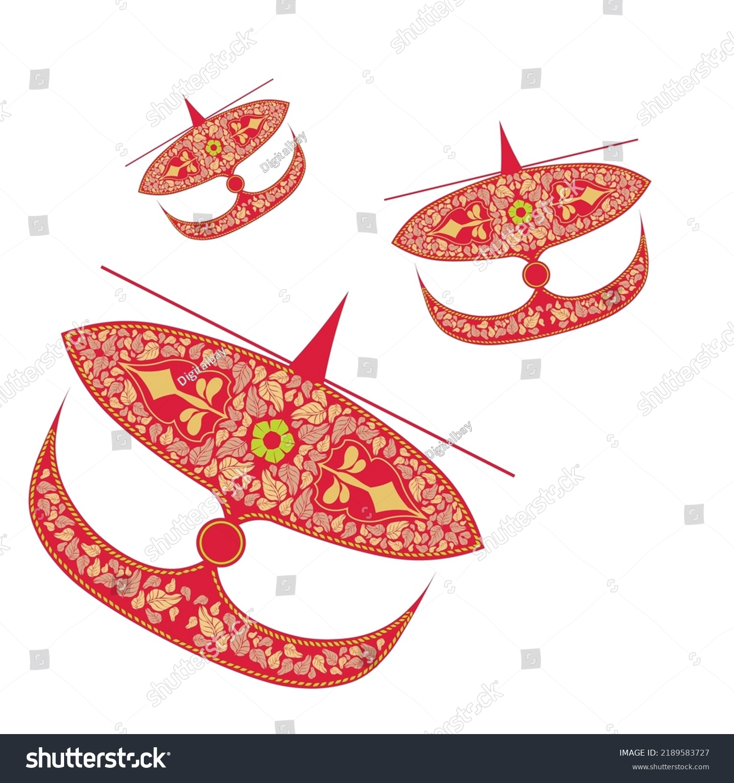 Malaysia Traditional Kite Know Wau Bulan Stock Vector (Royalty Free ...