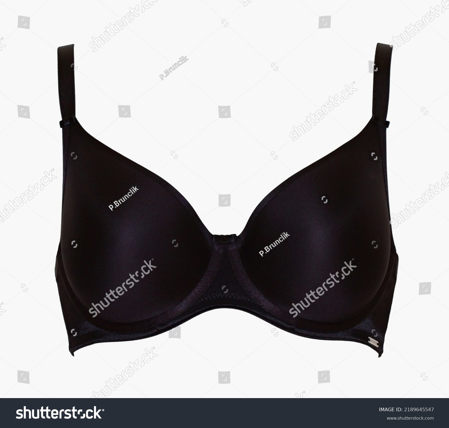 Womens Fashion Black Satin Bra On Stock Photo 2189645547 | Shutterstock