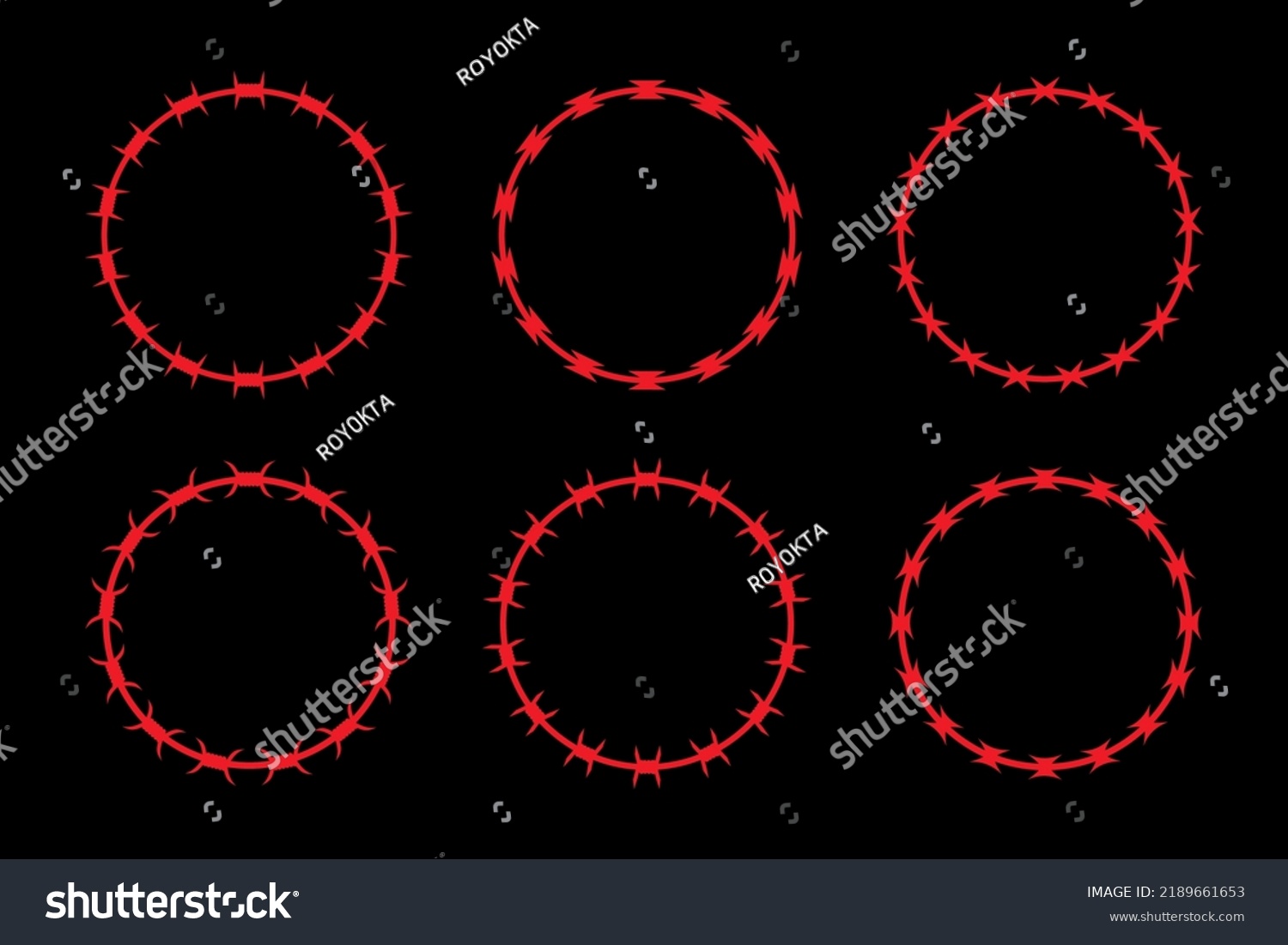 Barbed Wire Vector Illustration Steel Black Stock Vector Royalty Free   Stock Vector Barbed Wire Vector Illustration Of Steel Black Wire Barb Fence Frames Concept Of Protection 2189661653 