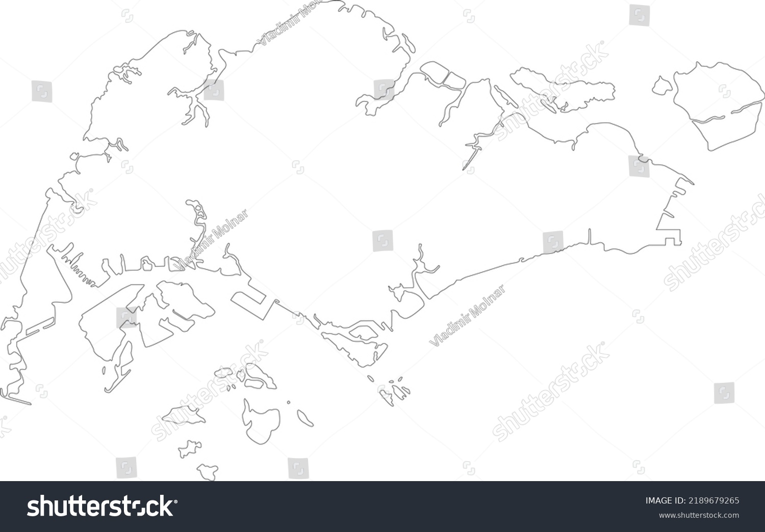 Vector Illustration Singapore Map Stock Vector Royalty Free Vector Illustration Singapore Map Stock Vector Royalty Free