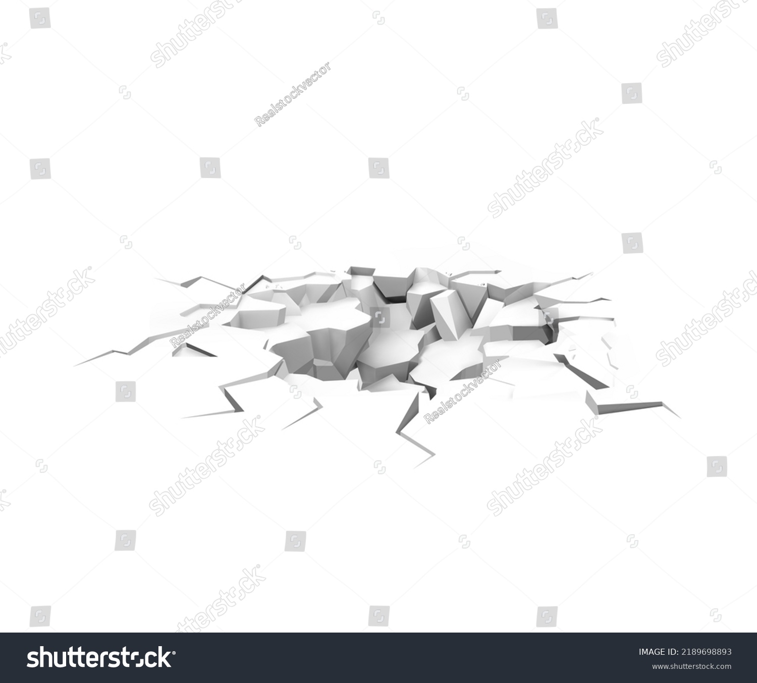 High Realistic Broken Floor Vector Illustration Stock Vector (Royalty ...