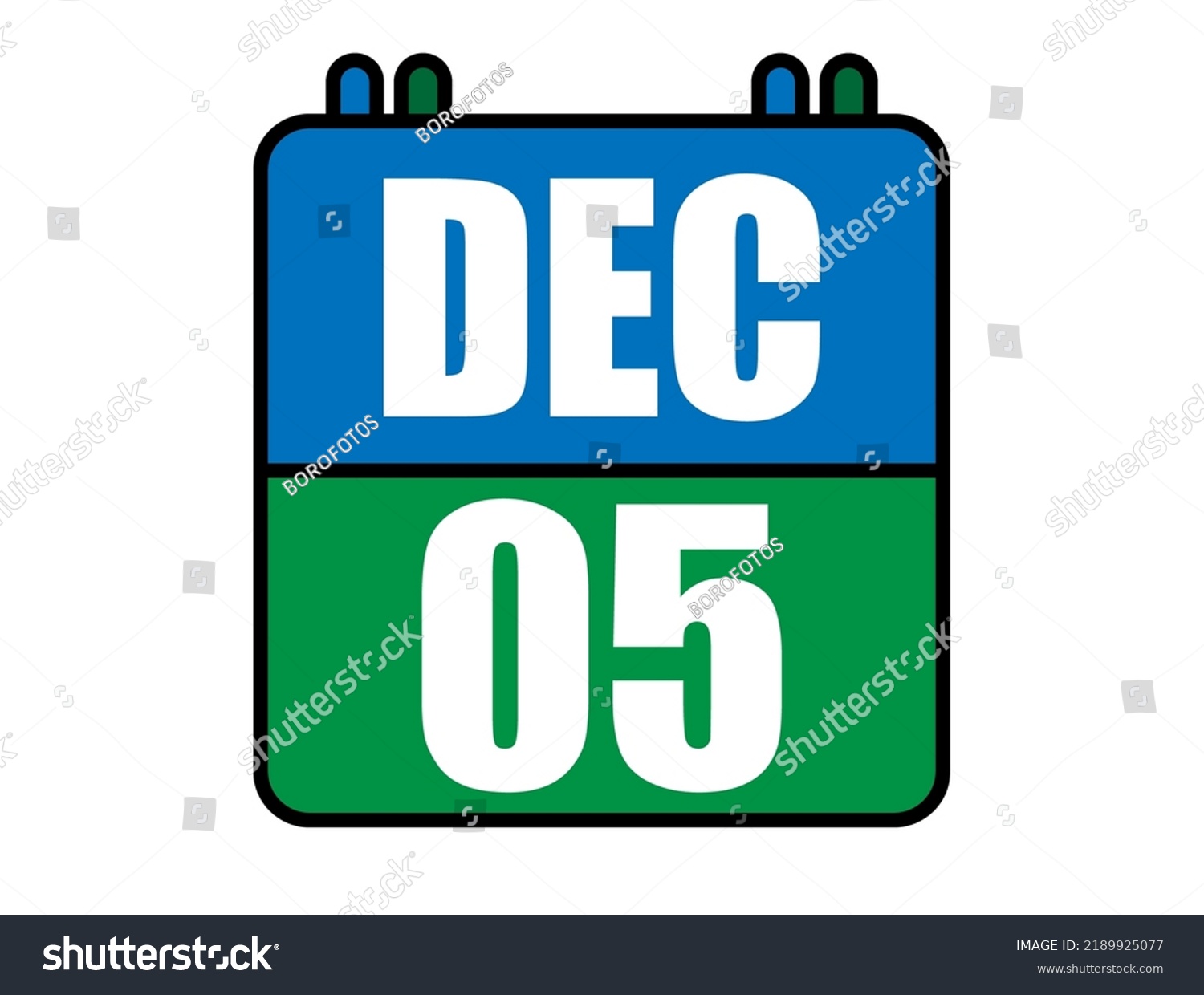 5 December Calendar Blue Green Calendar Stock Vector (Royalty Free 5 December Calendar Blue Green Calendar Stock Vector (Royalty Free