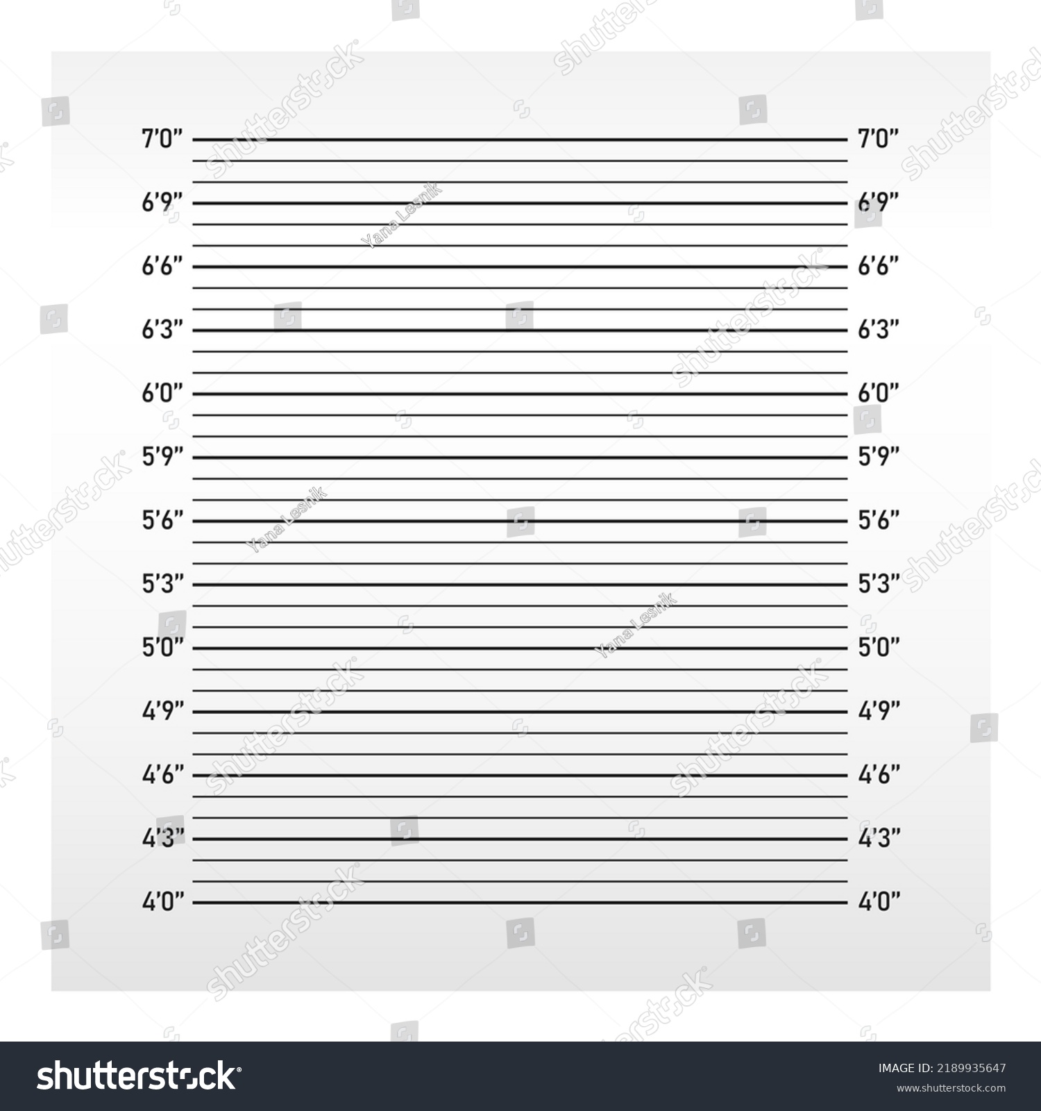 Police Station Height Indentification Backdrop Stock Vector (Royalty ...