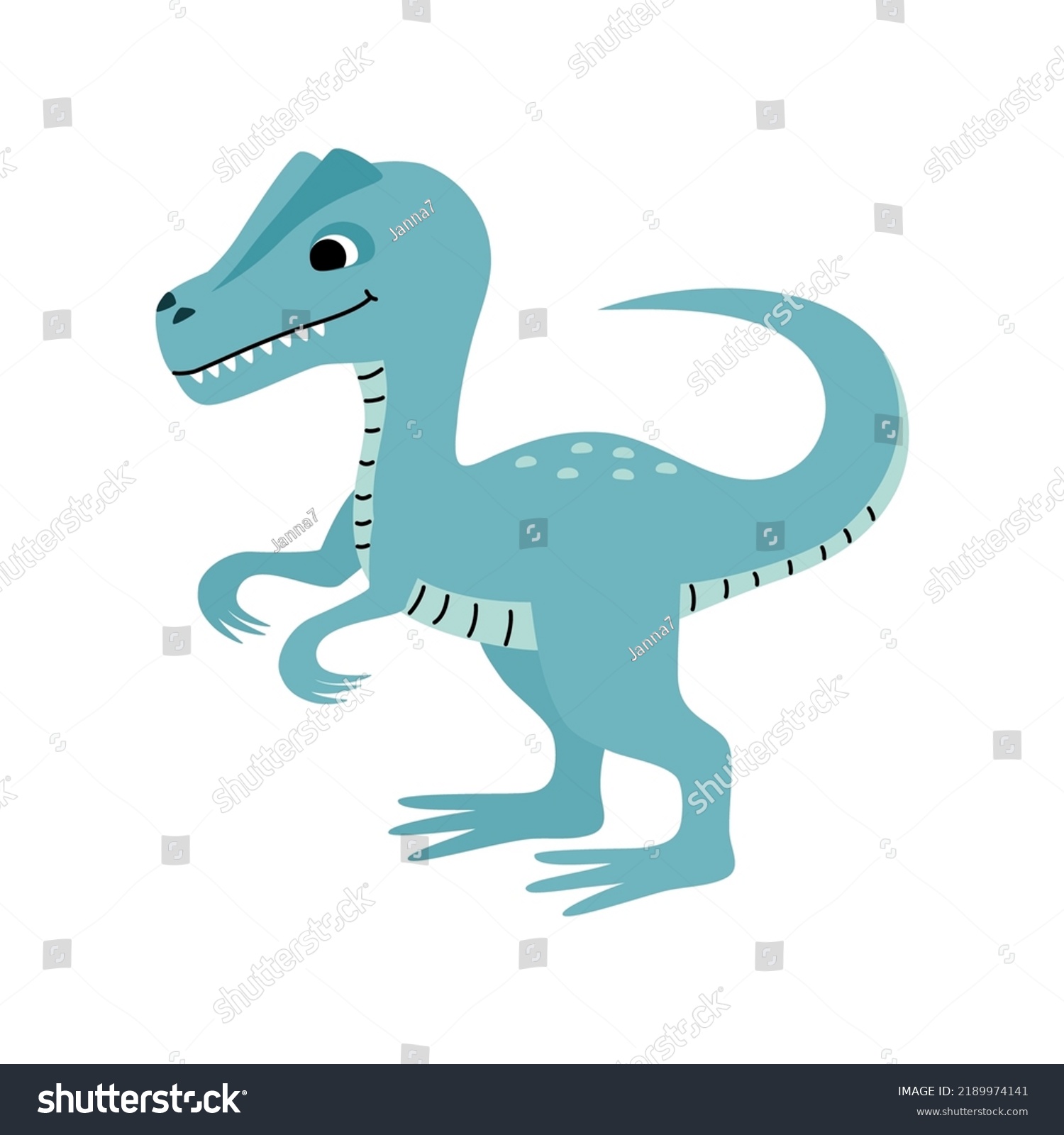 Cute Baby Dinosaur Allosaurus Dinosaur Vector Stock Vector (Royalty ...