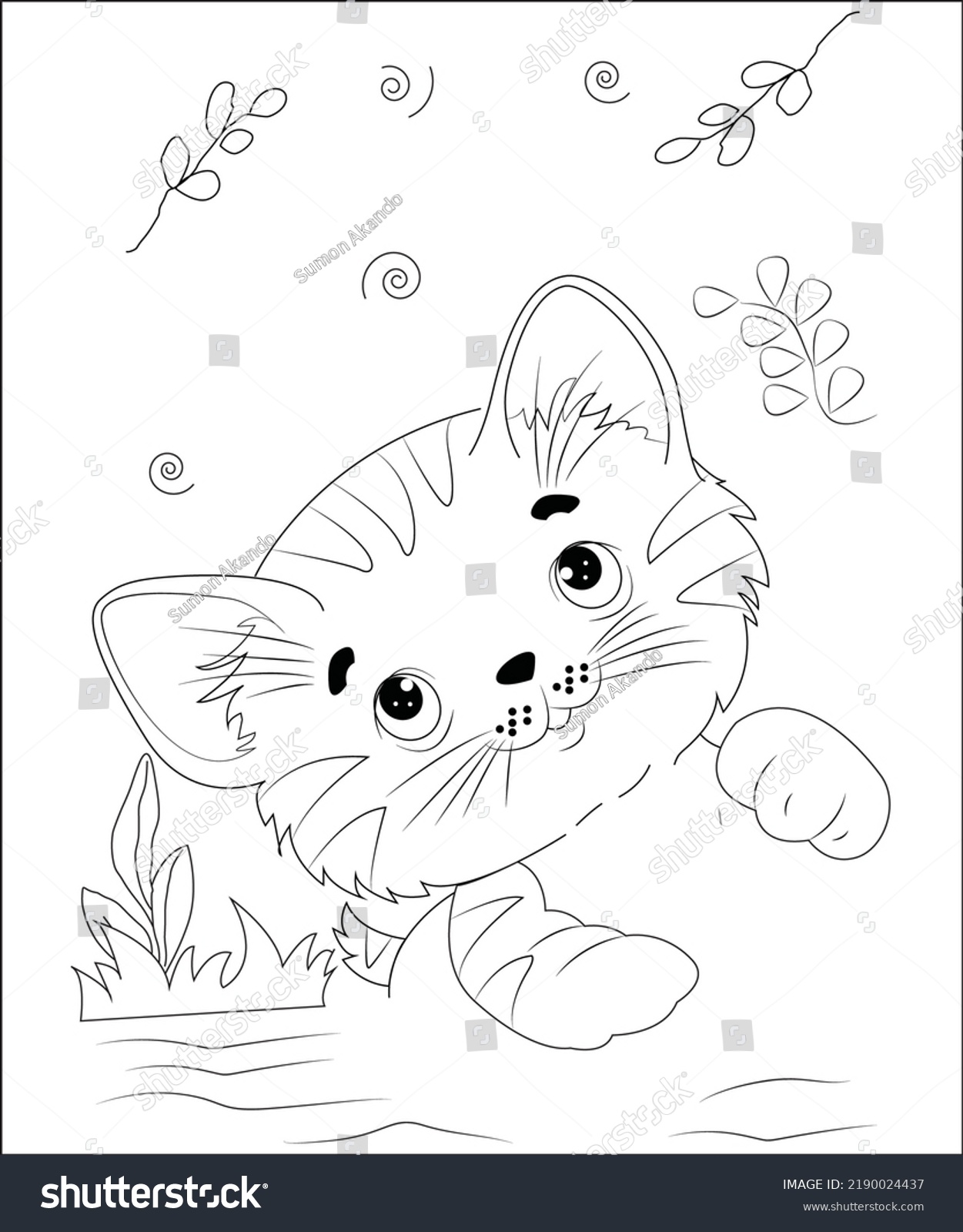 Cocktail Coloring Page Animal Drinks Cocktail Stock Vector (Royalty ...