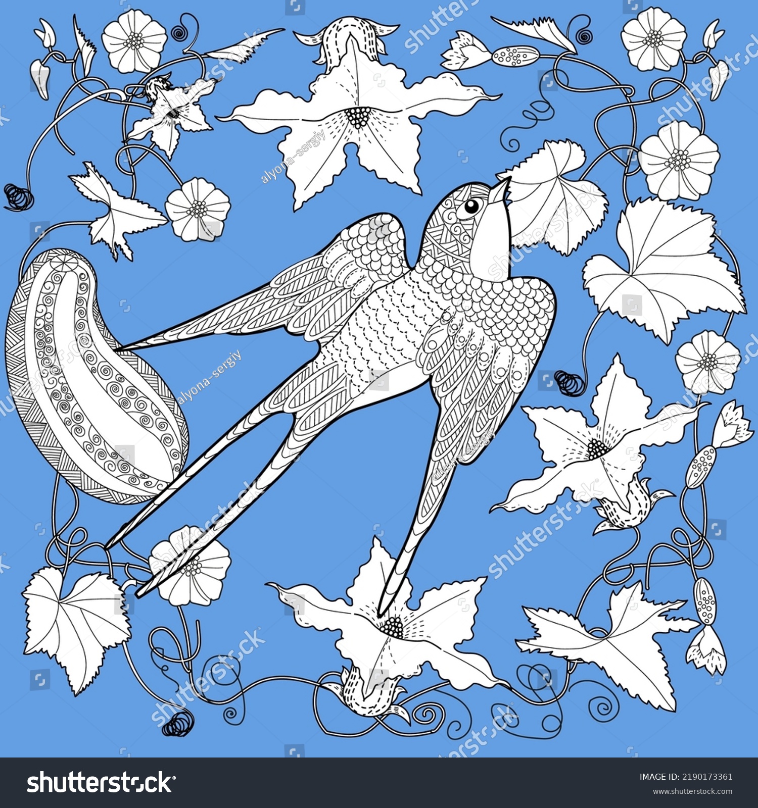 Art Therapy Coloring Page Coloring Book Stock Vector (Royalty Free