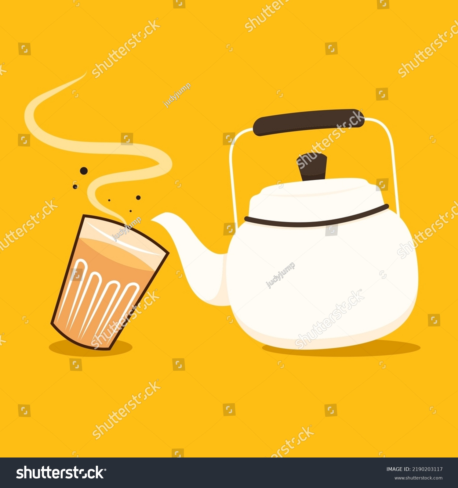 Indian Hot Drink Vector Indian Chai Stock Vector (Royalty Free ...