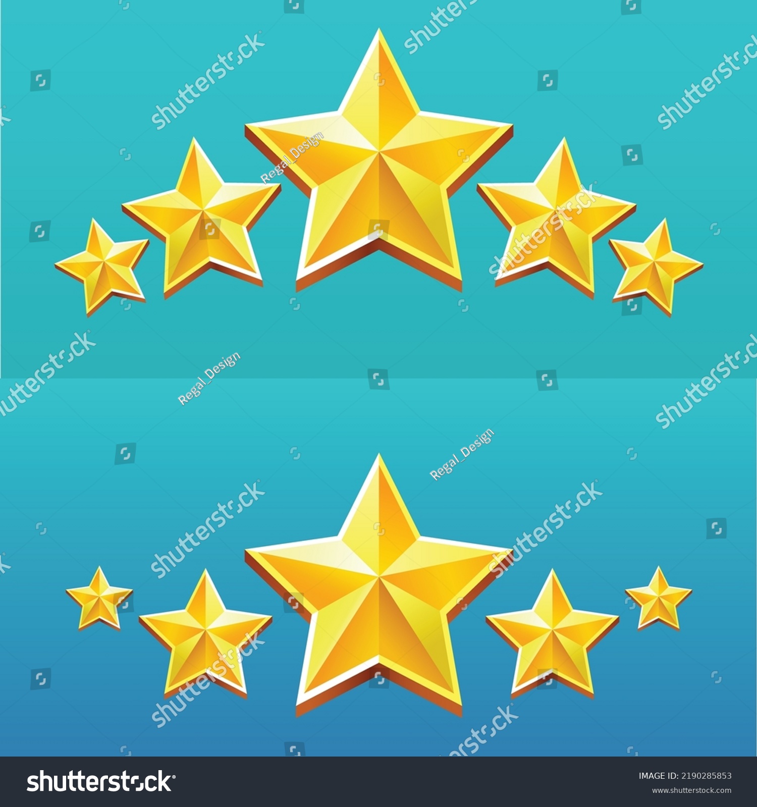 5 Stars Best Rating Vector Illustration Stock Vector (Royalty Free ...