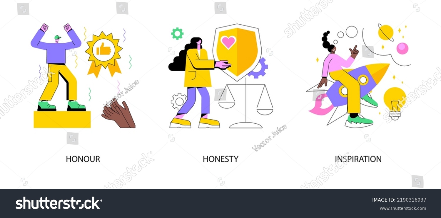 Moral Principles Abstract Concept Vector Illustration Stock Vector ...